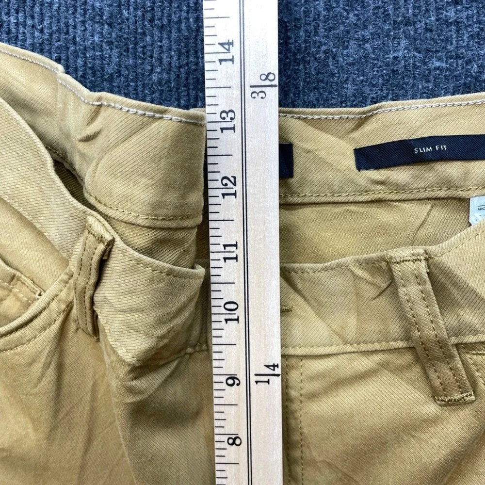 Banana Republic Traveler Slim Fit Chino Pants Mens 33 Golden Khaki Stretch Twill